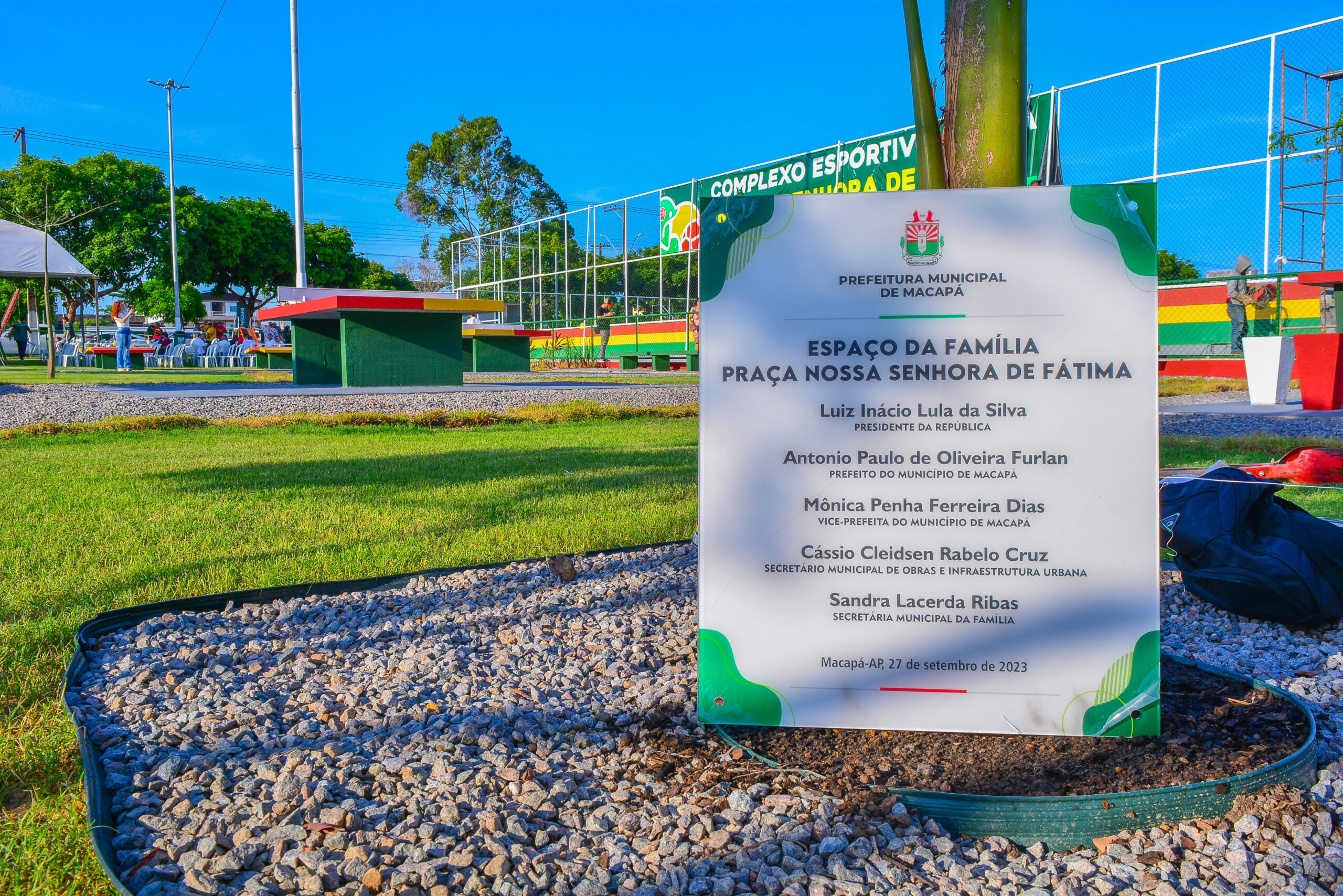 Prefeitura de Macapá inaugura ‘Espaço da Família’ no complexo de lazer da Praça Nossa Senhora de Fátima – Prefeitura Municipal de Macapá