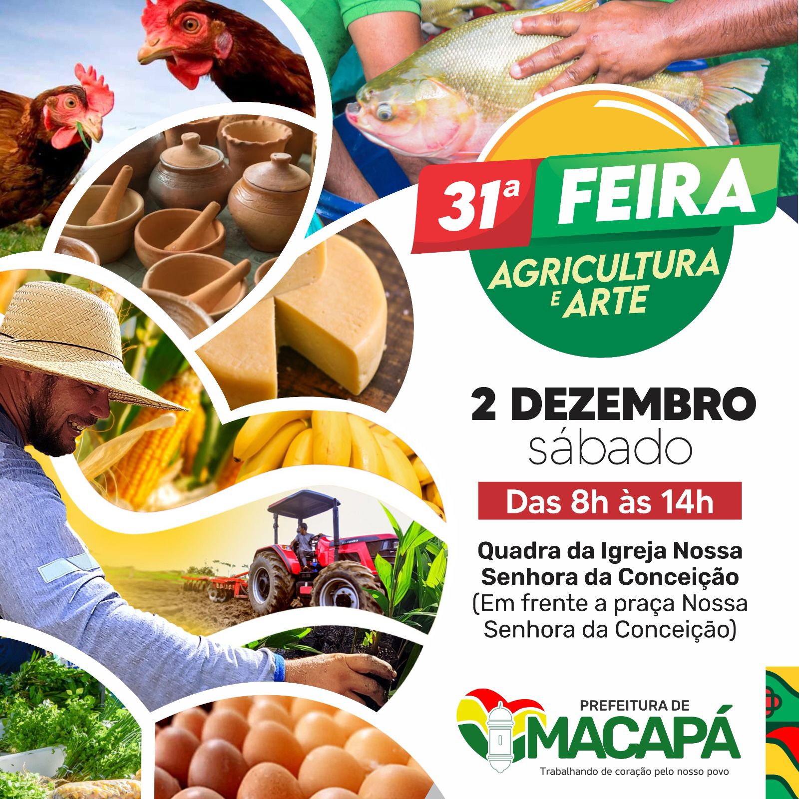 Feira de Agricultura e Arte promove 31° edição na quadra da Igreja Nossa Senhora da Conceição neste sábado (2)