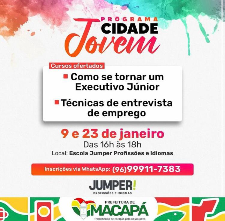 Prefeitura oferece cursos gratuitos de capacitação profissional nesta terça-feira (9) – Prefeitura Municipal de Macapá