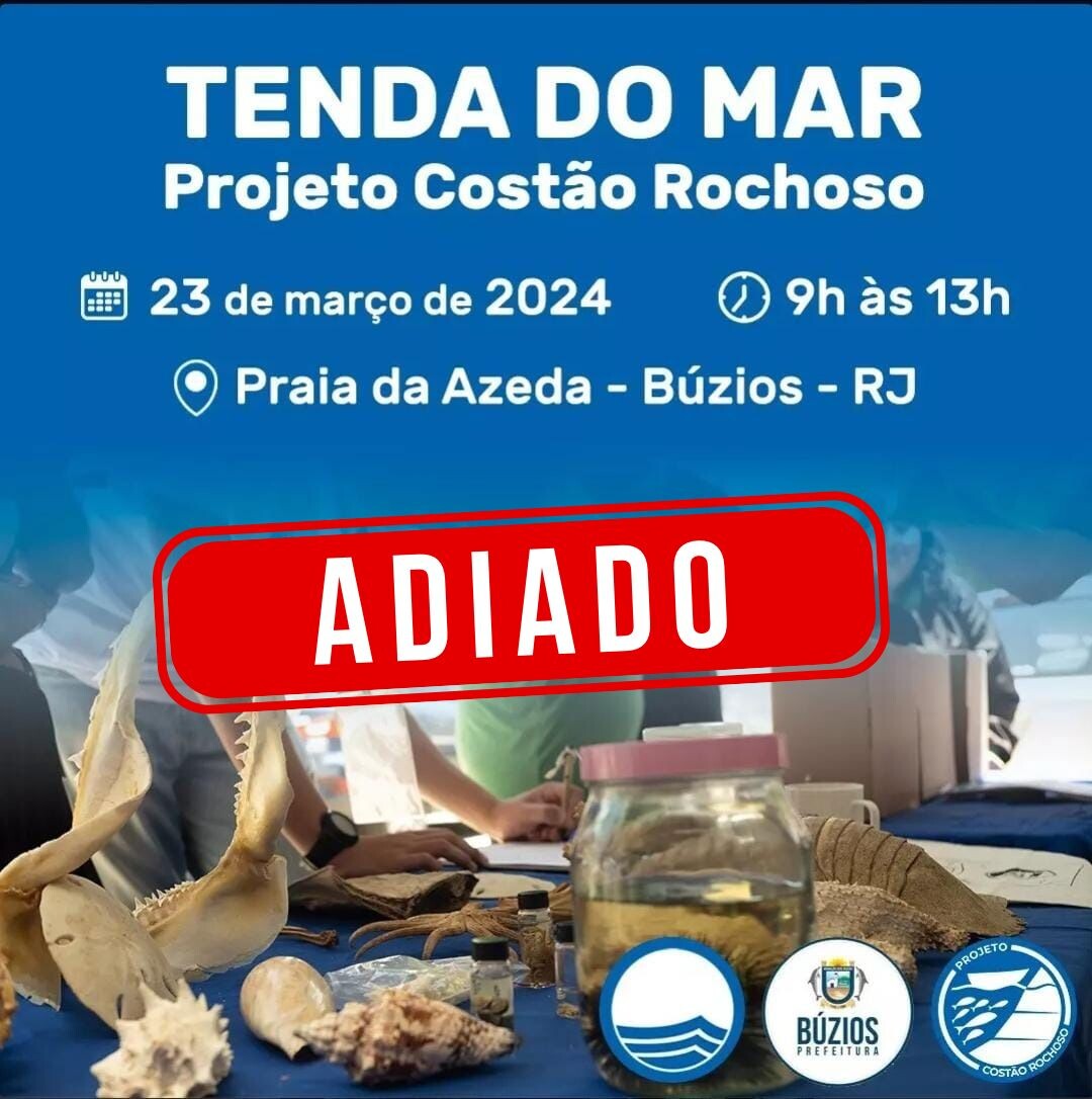 Cancelado o evento “A Tenda do Mar”, devido a previsão de chuvas